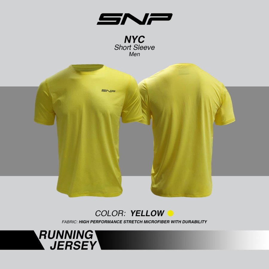 SNP - NYC Yellow - Running Jersey - Men - Short Sleeves