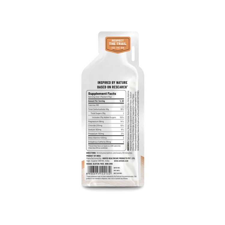 Unived - Caffeinated Elite Gel 180 - Caramel Latte