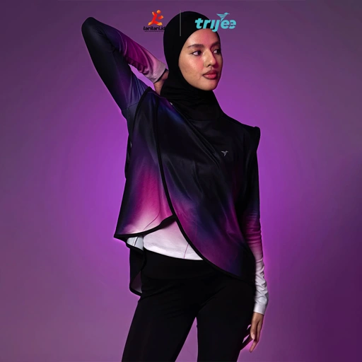 TRIJEE -  IC Hijab Outer - Flame Blue