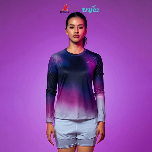 TRIJEE - Women - IC Jersey LS - Flame Purple