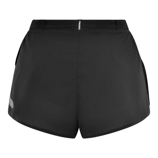 PRESSIO - Women - Elite 2" Short - Black/Silver