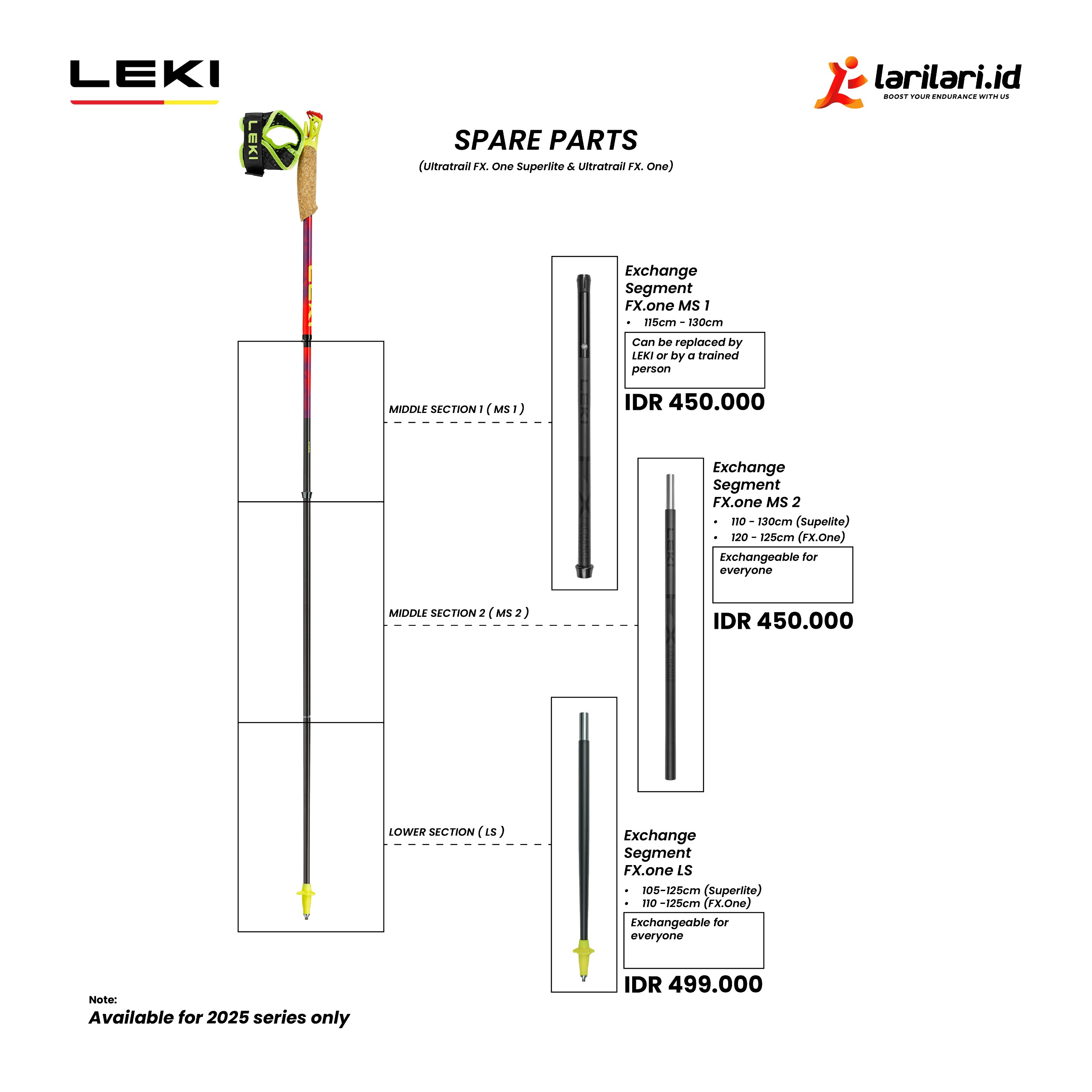 LEKI - Exchange Segment FX.one MS2 - Middle segments 2 FX 