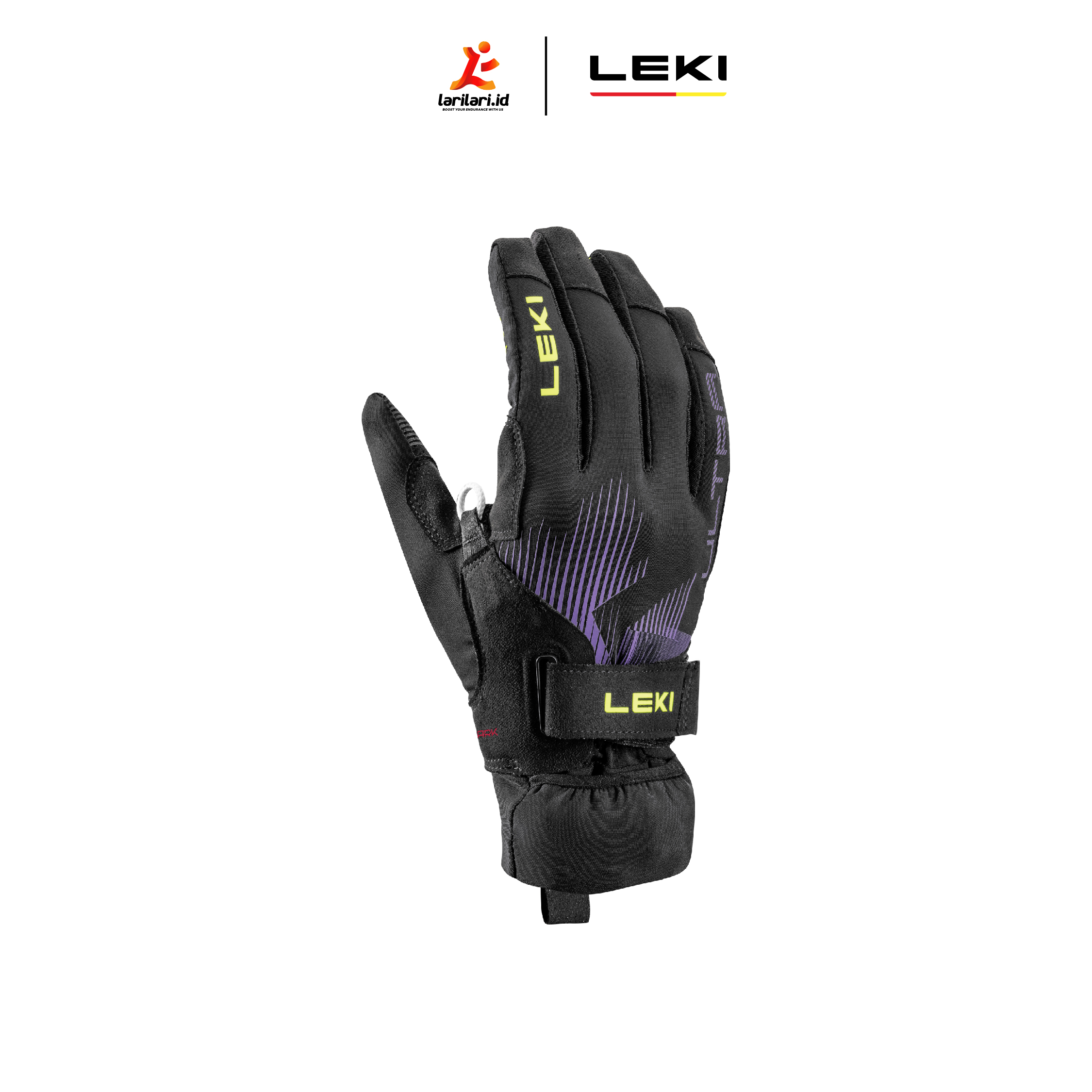 LEKI - ULTRATRAIL STORM TR -  Black Neon Yellow Violet