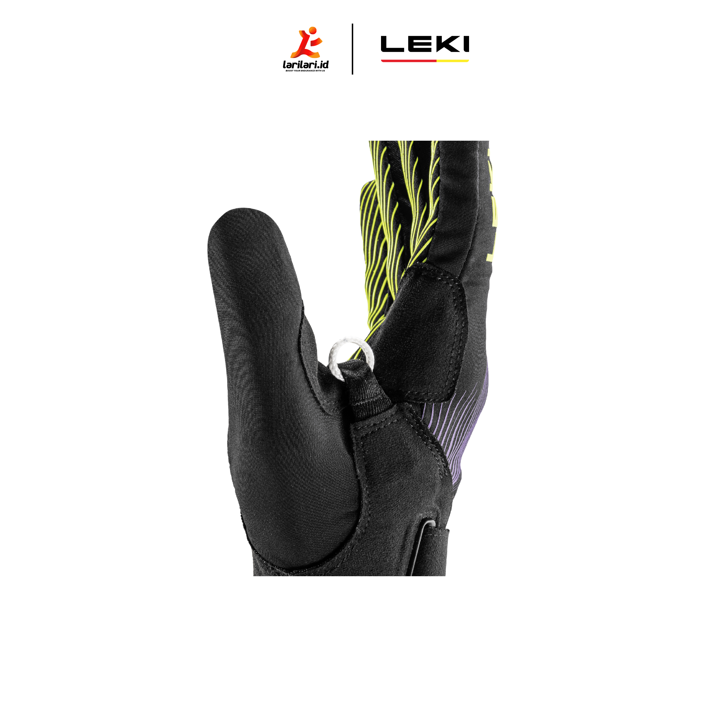 LEKI - ULTRATRAIL STORM TR -  Black Neon Yellow Violet