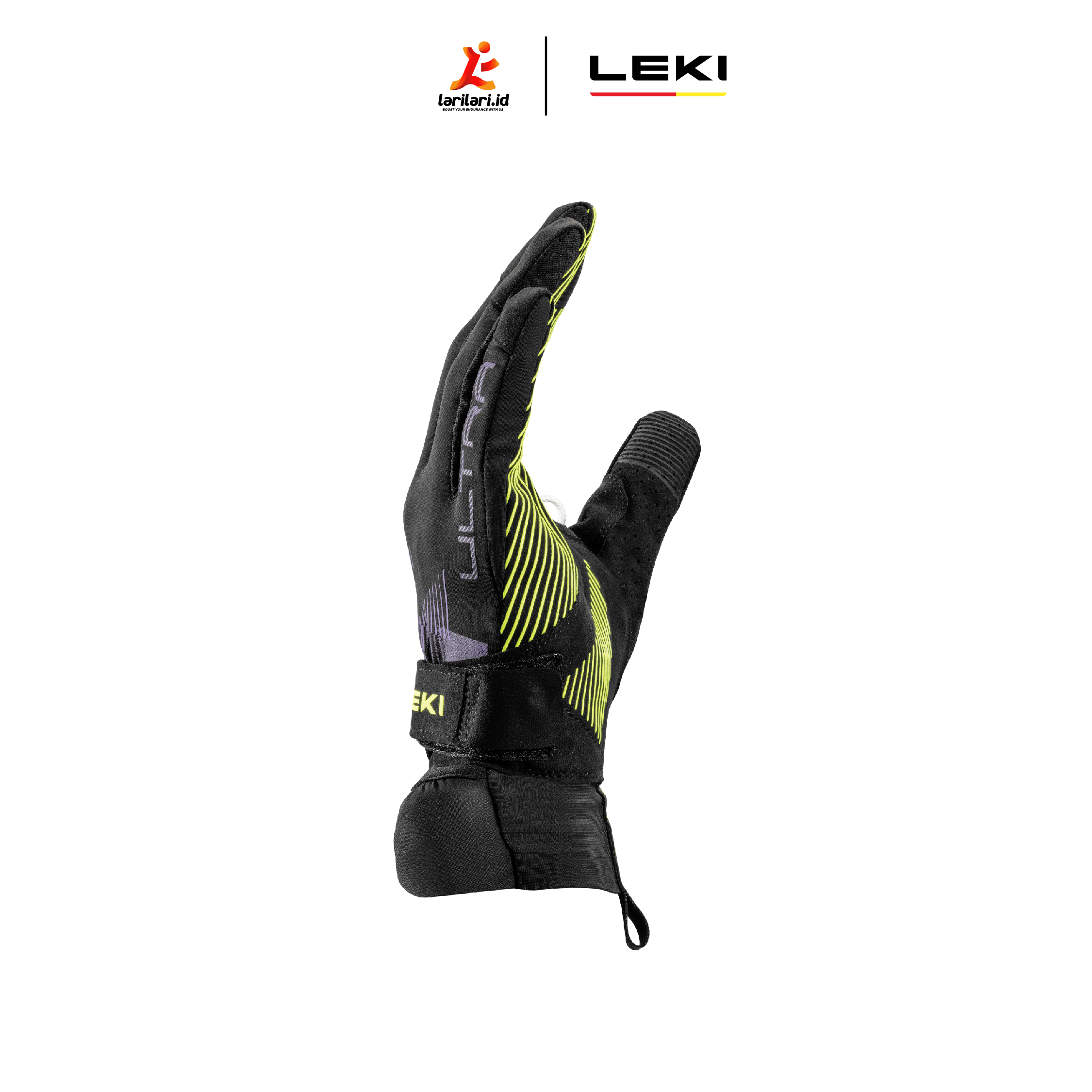 LEKI - ULTRATRAIL STORM TR -  Black Neon Yellow Violet