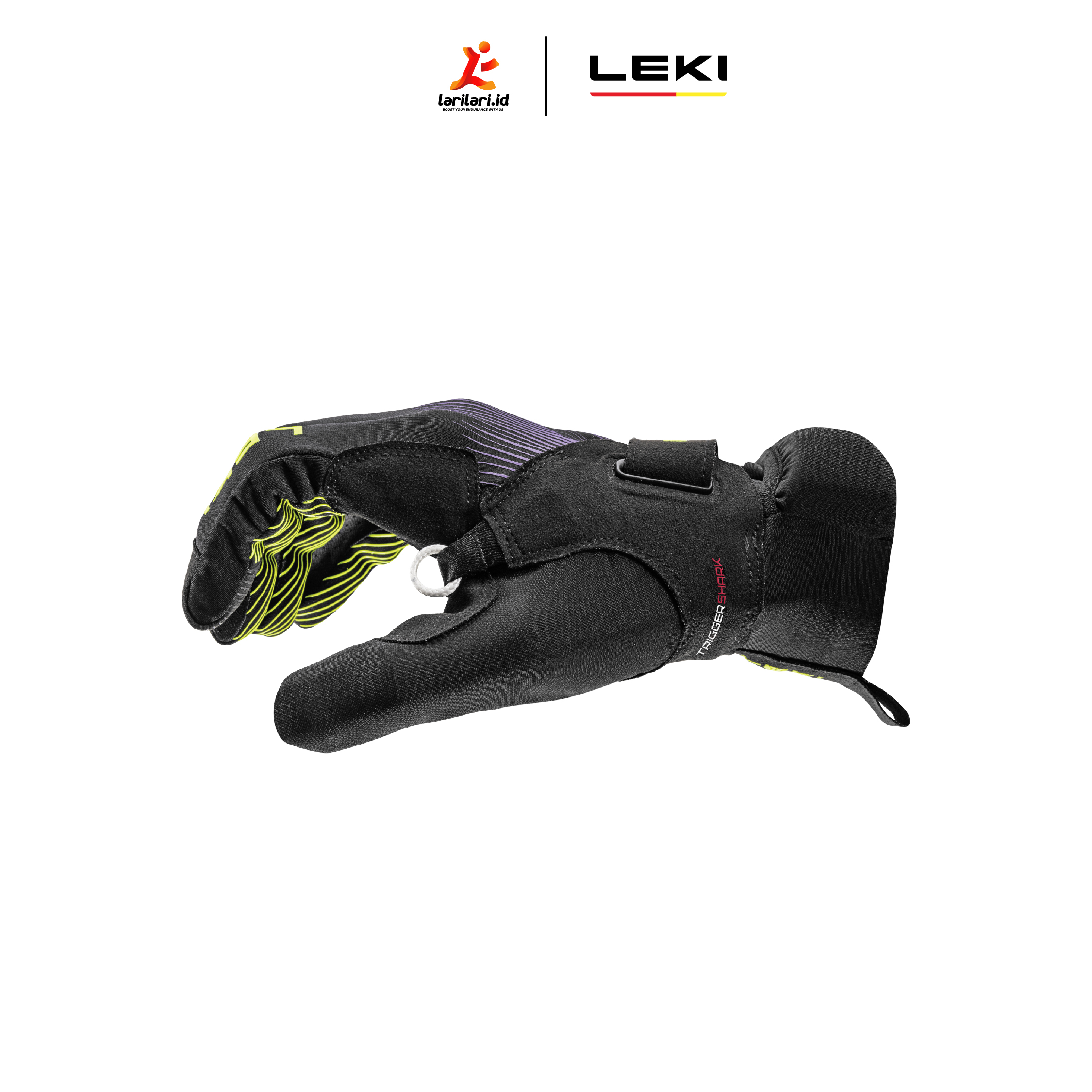 LEKI - ULTRATRAIL STORM TR -  Black Neon Yellow Violet