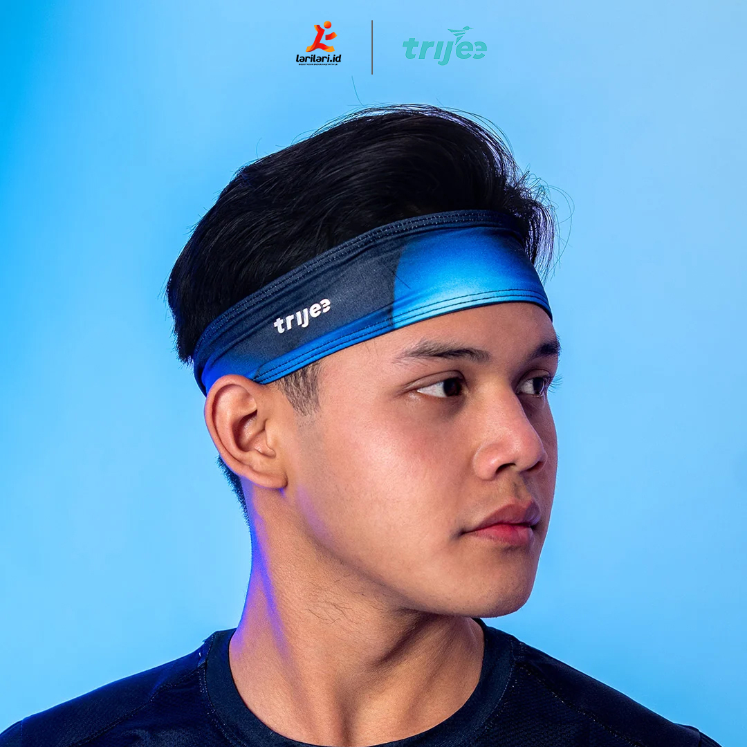 TRIJEE - Men Headband - Flame Blue