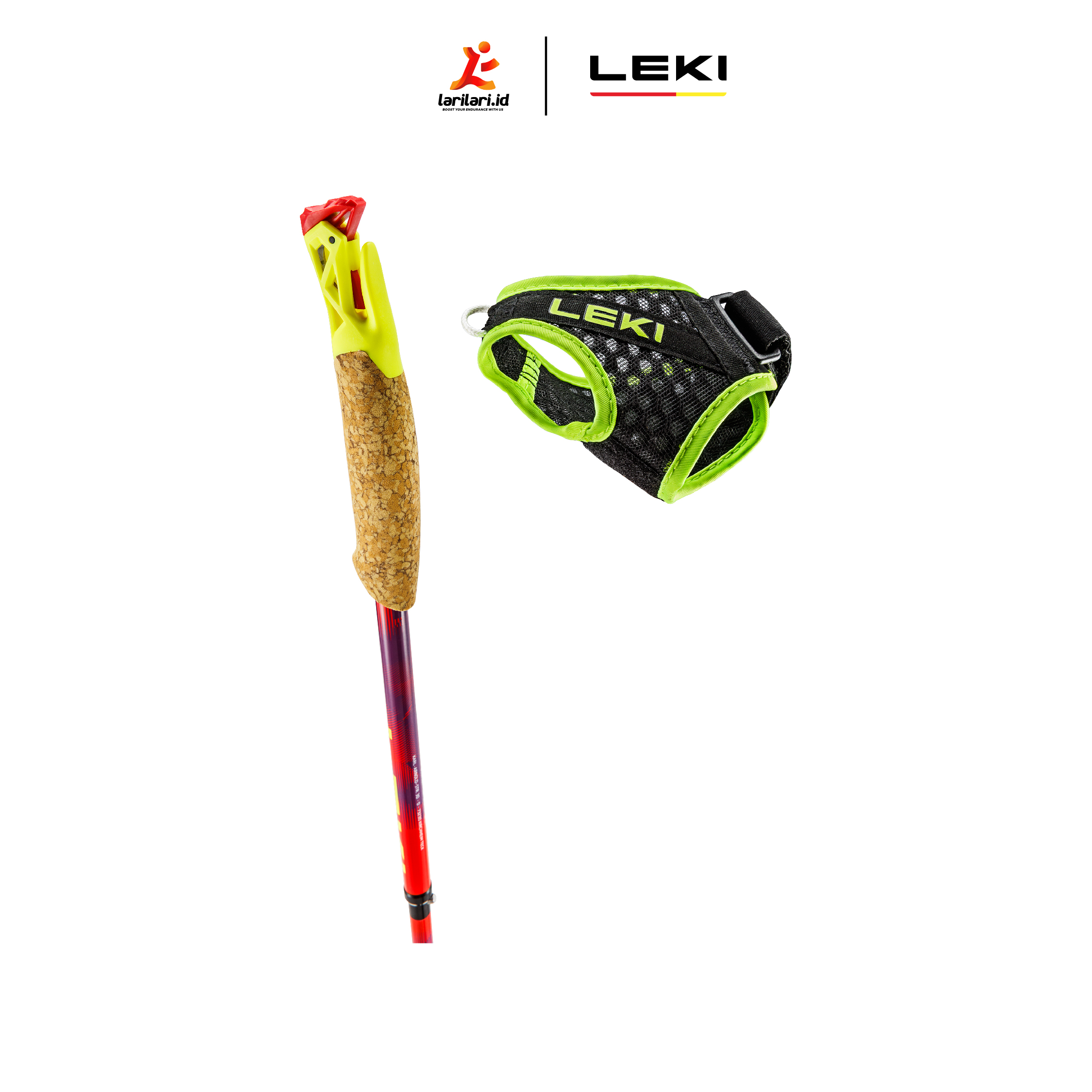 LEKI - Ultratrail FX.One SL - Bright Red Violet Neon Yellow