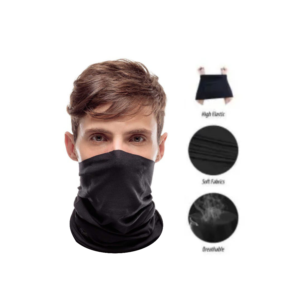 Masker Buff Polos dan Motif Seamless Elastis Multifungsi