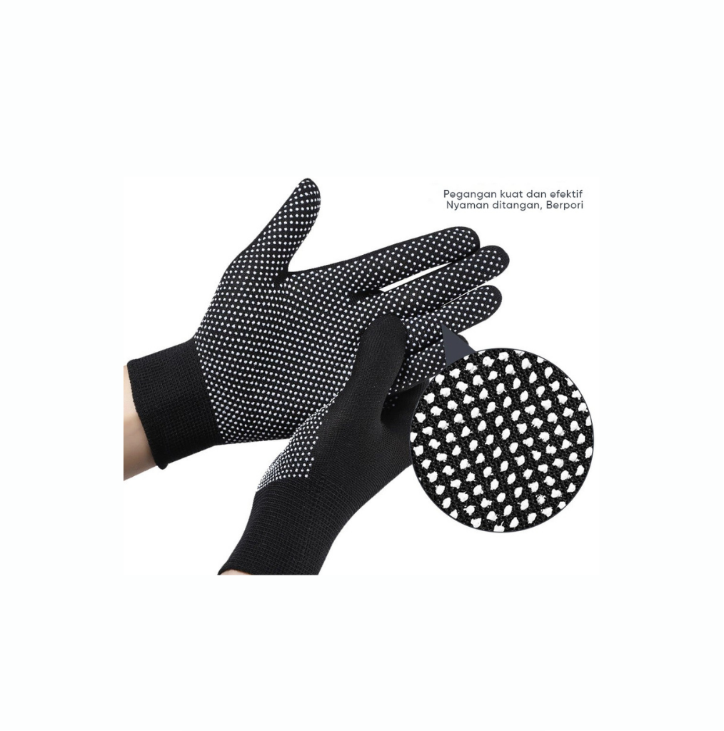 Sarung Tangan Rajut Anti Slip Full & Setengah Jari Dewasa Unisex