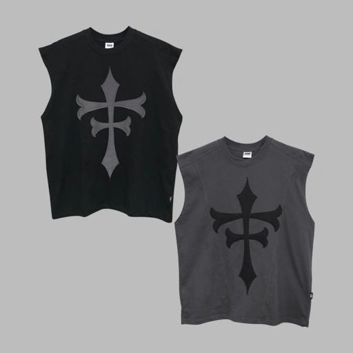 Image of HSCO Tanktop / Lekbong / Sleeveless - Mork Cotton Combed 20s