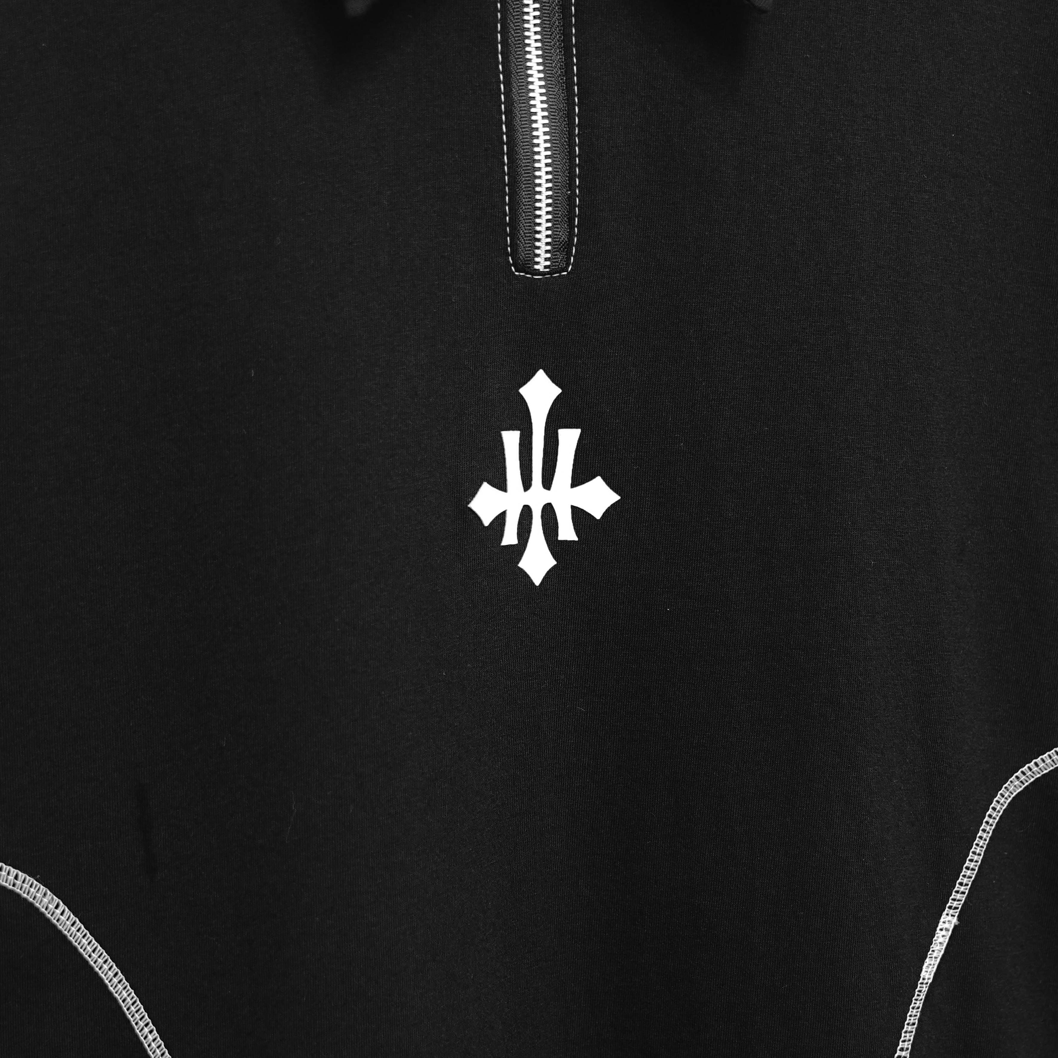 HSCO Half-Zip Polo Shirt - Farkli Cotton Combed 20s