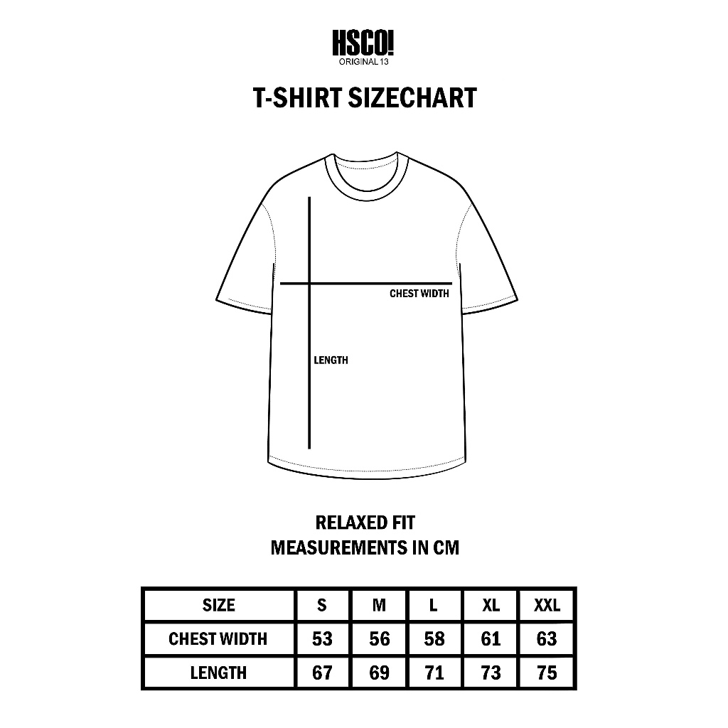 HSCO T-Shirt / Kaos - Henka Cotton Heavyweight 16s