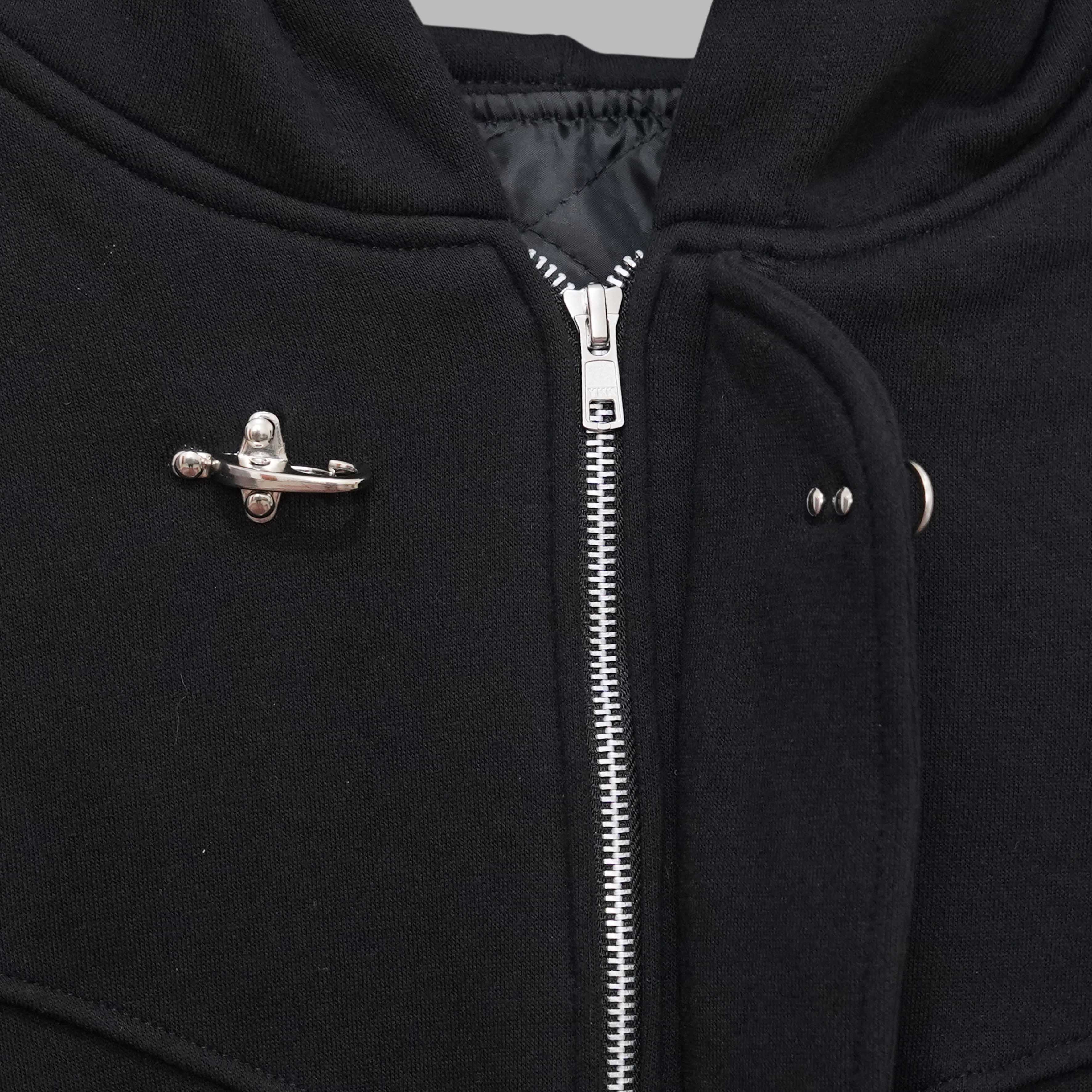 HSCO Oversized Boxy Clasp Hoodie  - Corvex Cotton Fleece 300Gsm