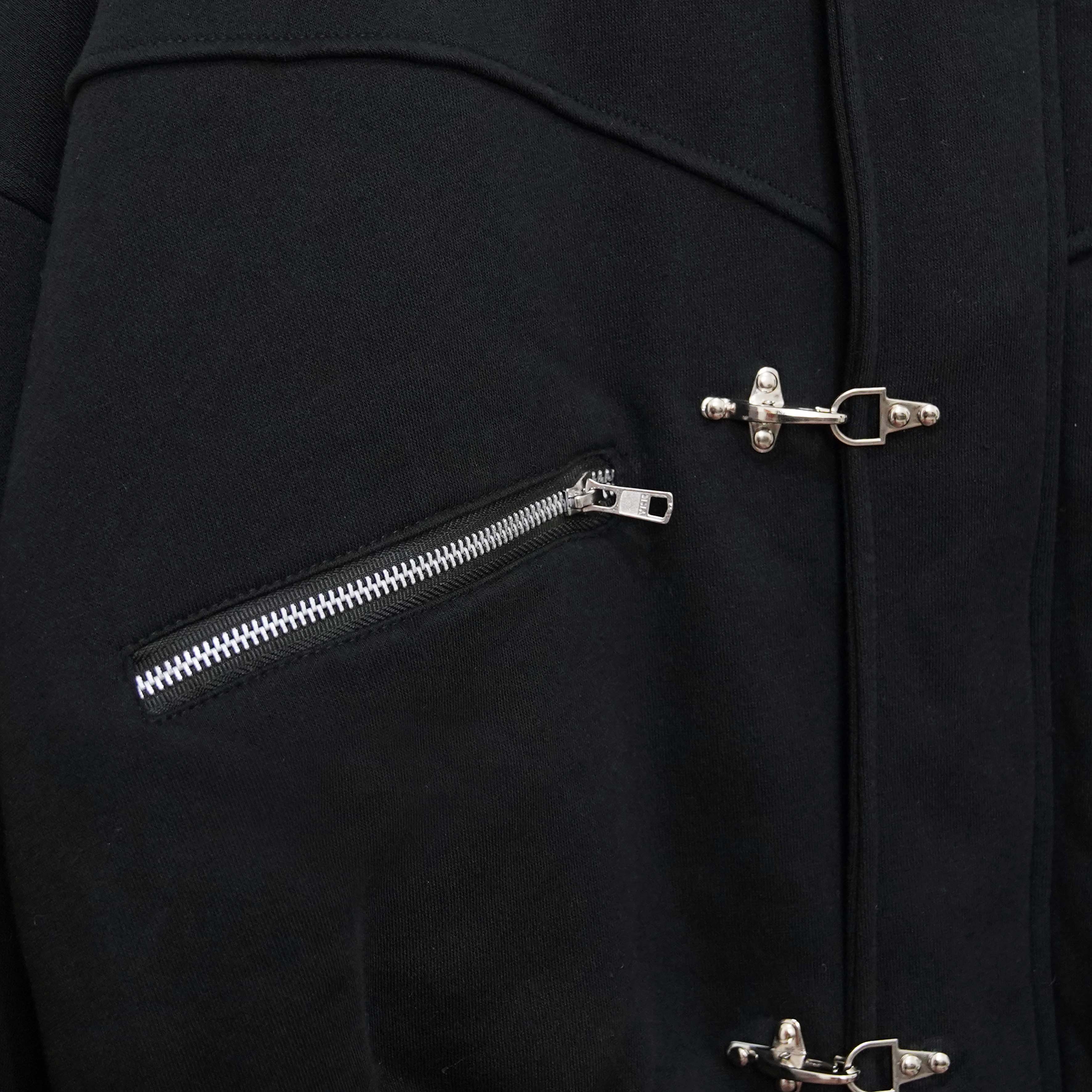 HSCO Oversized Boxy Clasp Hoodie  - Corvex Cotton Fleece 300Gsm