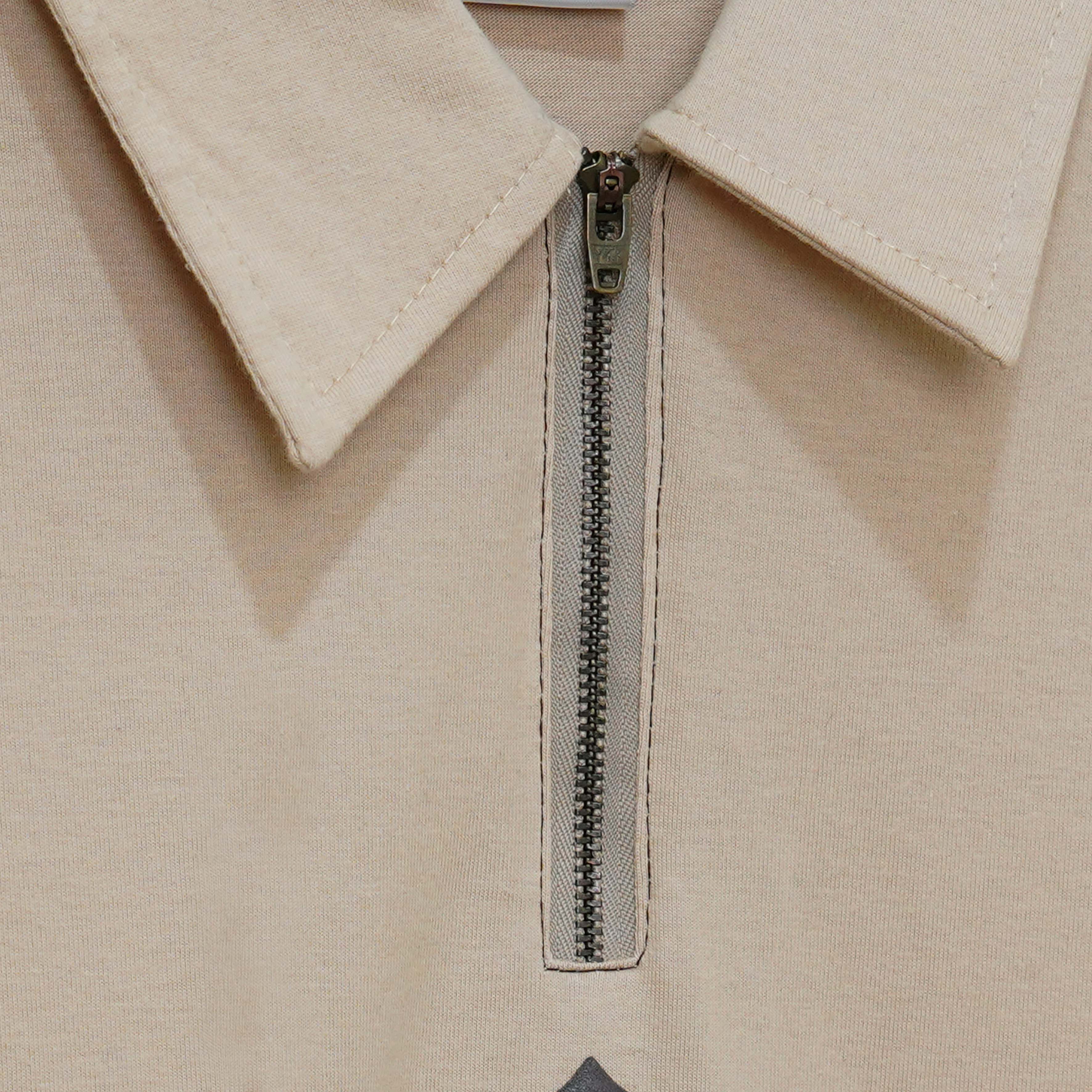 HSCO Half-Zip Polo Shirt - Farkli Cotton Combed 20s