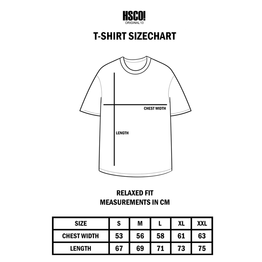 HSCO T-Shirt / Kaos - Zelka Cotton Heavyweight 16s