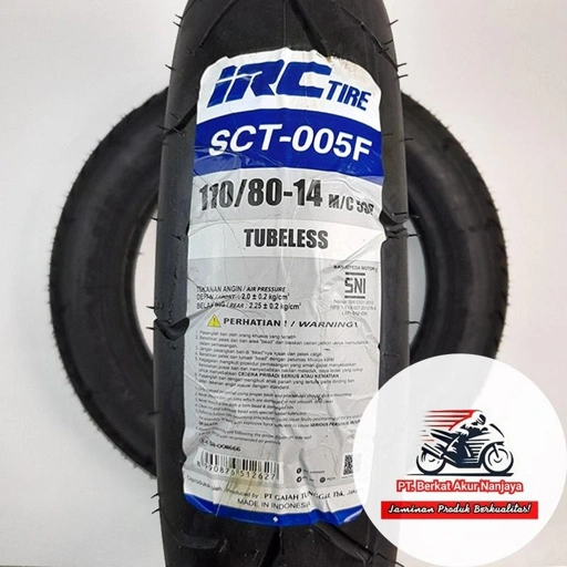 Image of Ban IRC SCT005 110/80-14 Front dan 140/70-14 Rear TUBELESS motor matic