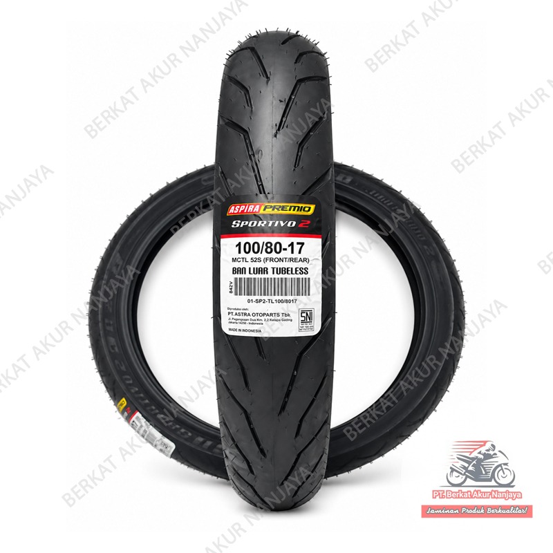 BAN ASPIRA PREMIO SPORTIVO 2 R17 90/80 100/80 110/70 120/70 140/70-17