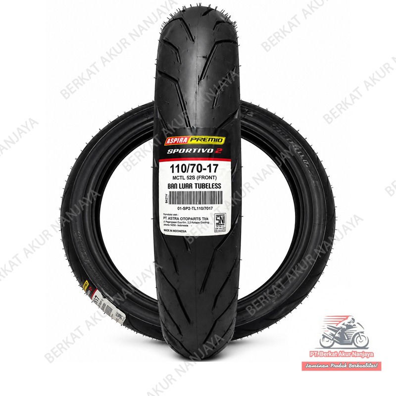BAN ASPIRA PREMIO SPORTIVO 2 R17 90/80 100/80 110/70 120/70 140/70-17