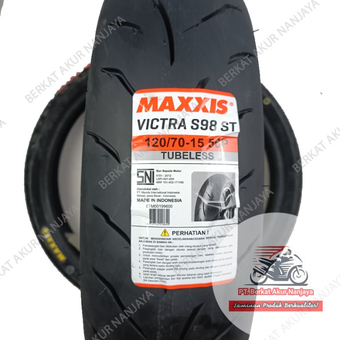 Maxxis Victra 120/70-15 tubeless untuk motor XMAX