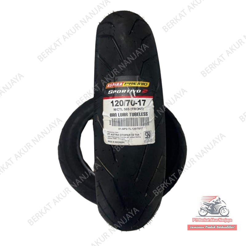 BAN ASPIRA PREMIO SPORTIVO 2 R17 90/80 100/80 110/70 120/70 140/70-17