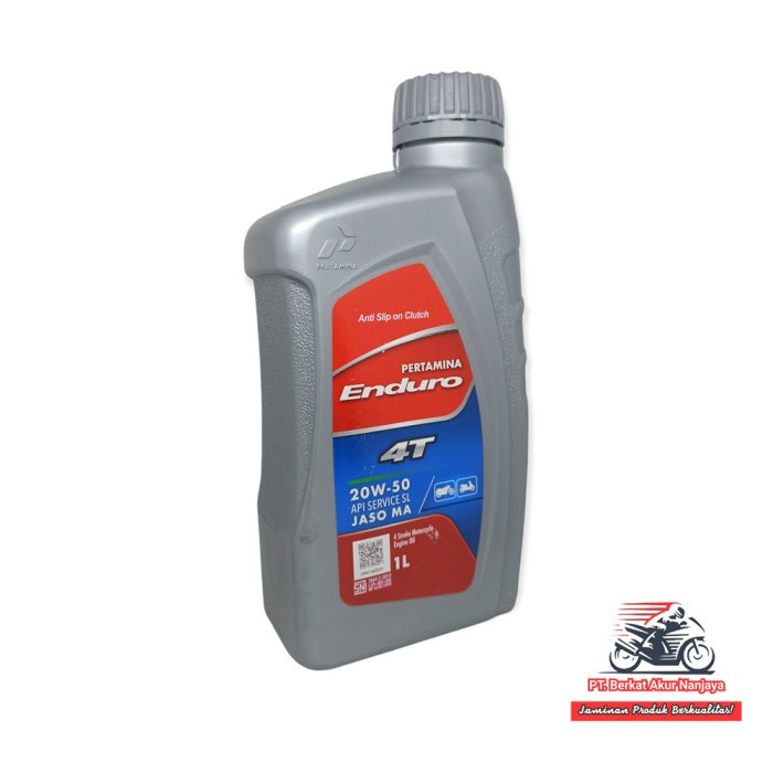 Oli Pertamina Enduro 4T 20W 50 0.8 L dan 1 Liter