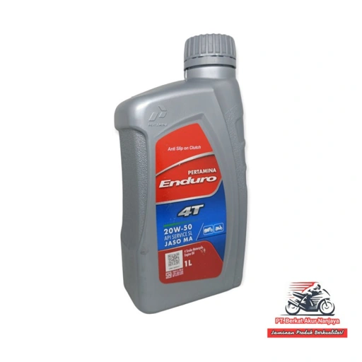 Oli Pertamina Enduro 4T 20W 50 0.8 L dan 1 Liter