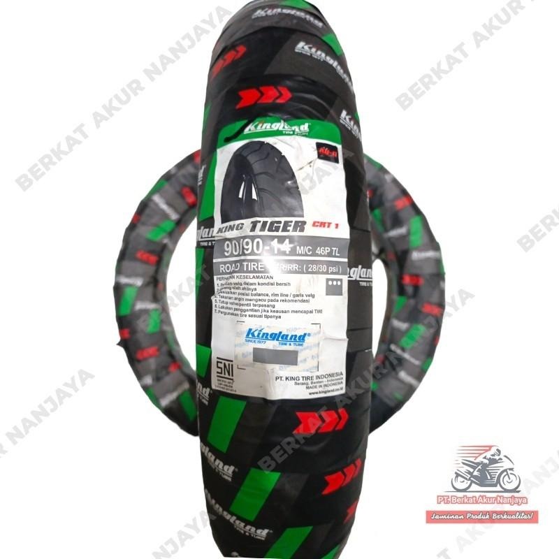 Ban Kingland King Tiger CRT 1 80/90-14 & 90/90-14 TUBELESS motor matic beat mio vario gear