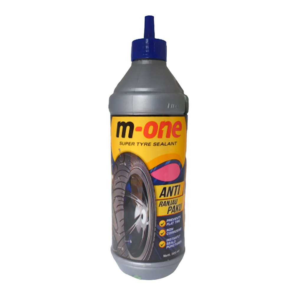 M-ONE Cairan Anti Ban Bocor - Anti Ranjau Paku 350 ml RACE Cairan anti bocor ban motor 350ml