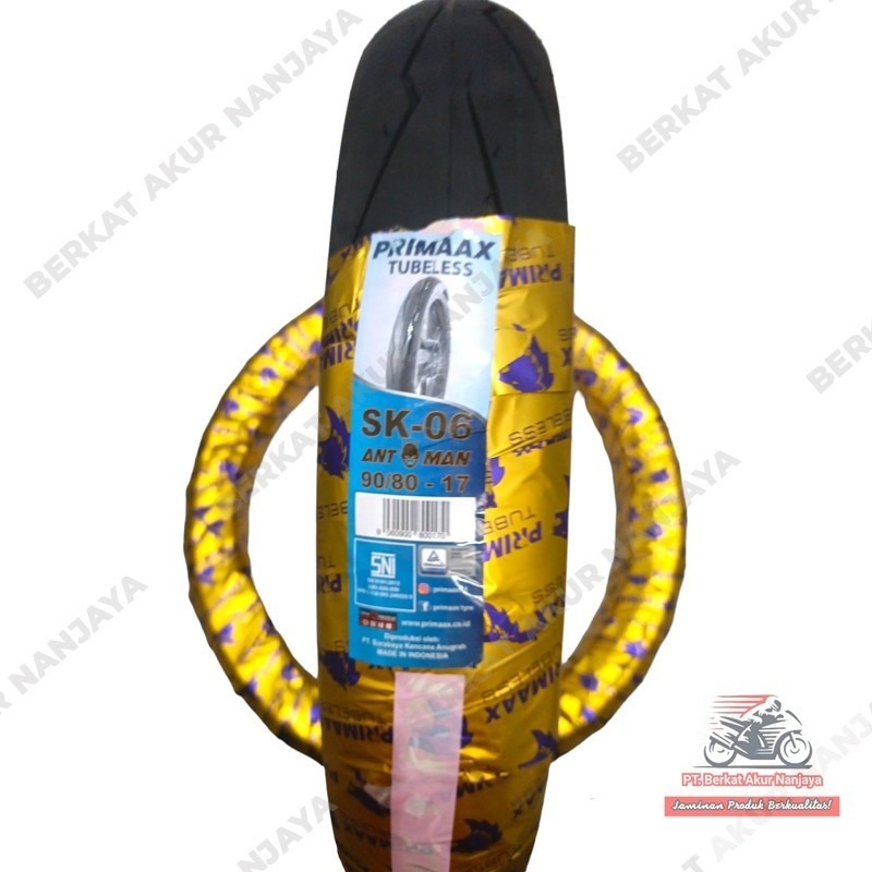 Ban Primaax SK06 uk 80/80-17 dan 90/80-17 TUBELESS motor bebek