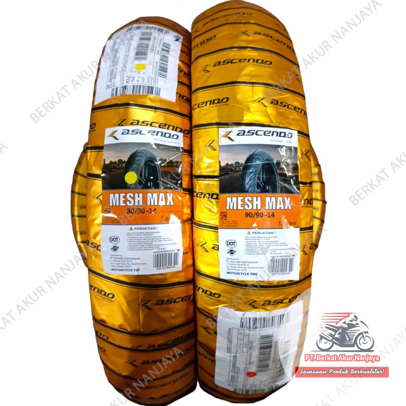 BAN MOTOR ASCENDO MESH MAX MT 405 RING 14 80/80 , 80/90 90/90-14