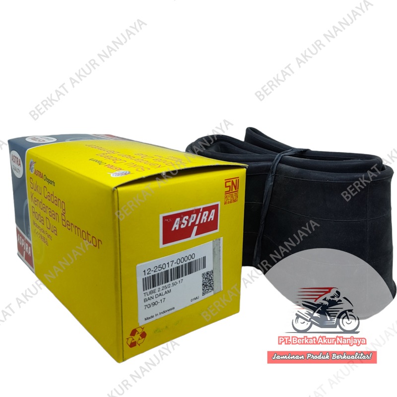 Ban dalam Aspira 225/250 dan 250/275 Ring 17 untuk motor bebek