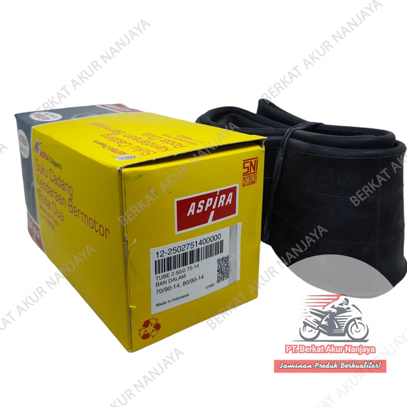 Ban dalam Aspira 250/275 dan 275/300 Ring 14 untuk motor matic
