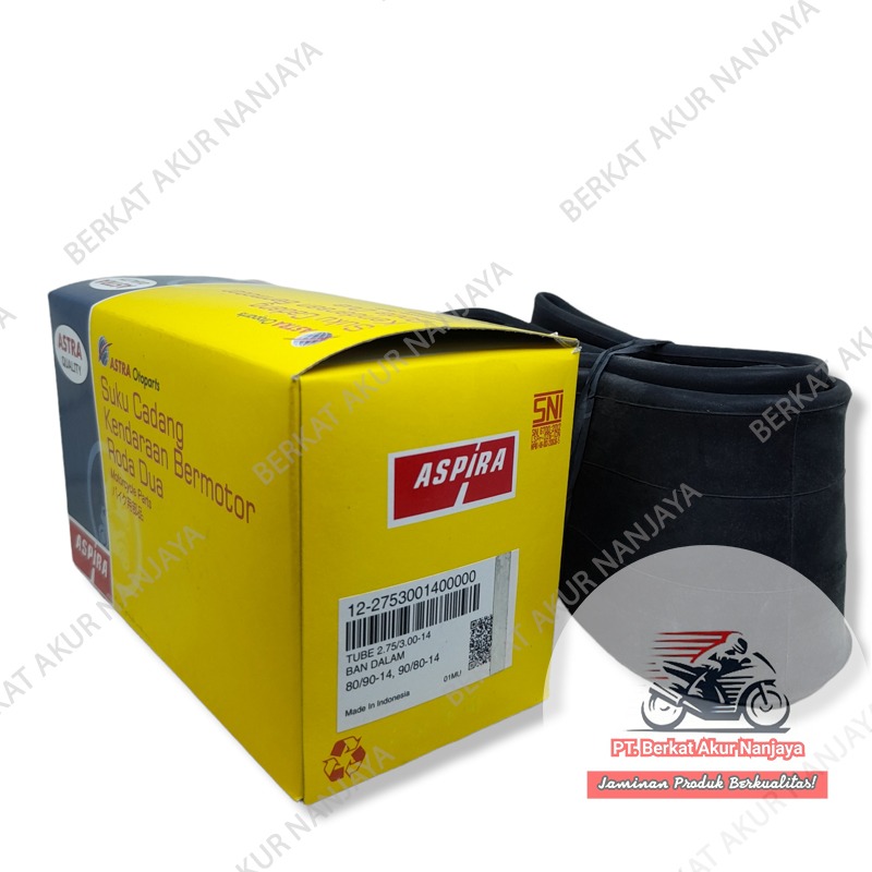 Ban dalam Aspira 250/275 dan 275/300 Ring 14 untuk motor matic