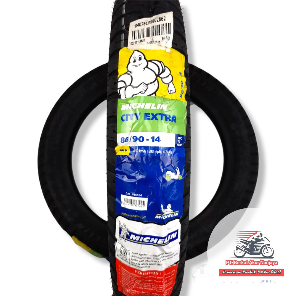 MICHELIN CITY EXTRA TUBELESS 80/90-14 90/90-14 100/80-14 110/80-14