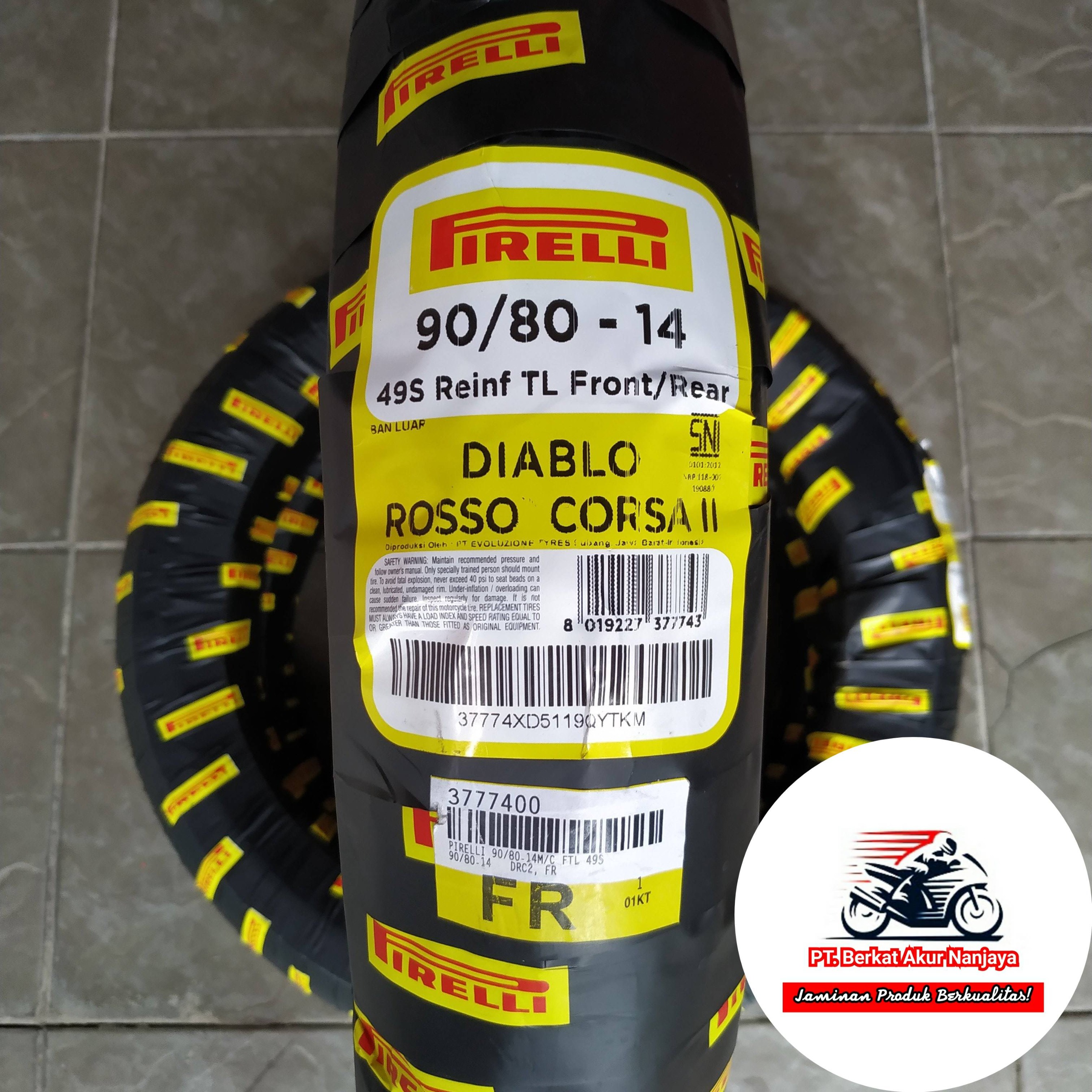 Pirelli Diablo Rosso Corsa II 90/80-14 TUBELESS