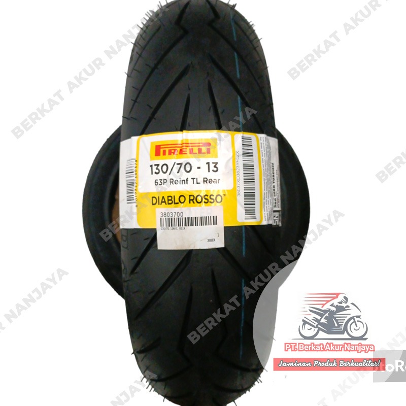 Pirelli Diablo Rosso Scooter 110/70-13, 120/70-13, 130/70-13, 140/70-13 TUBELESS