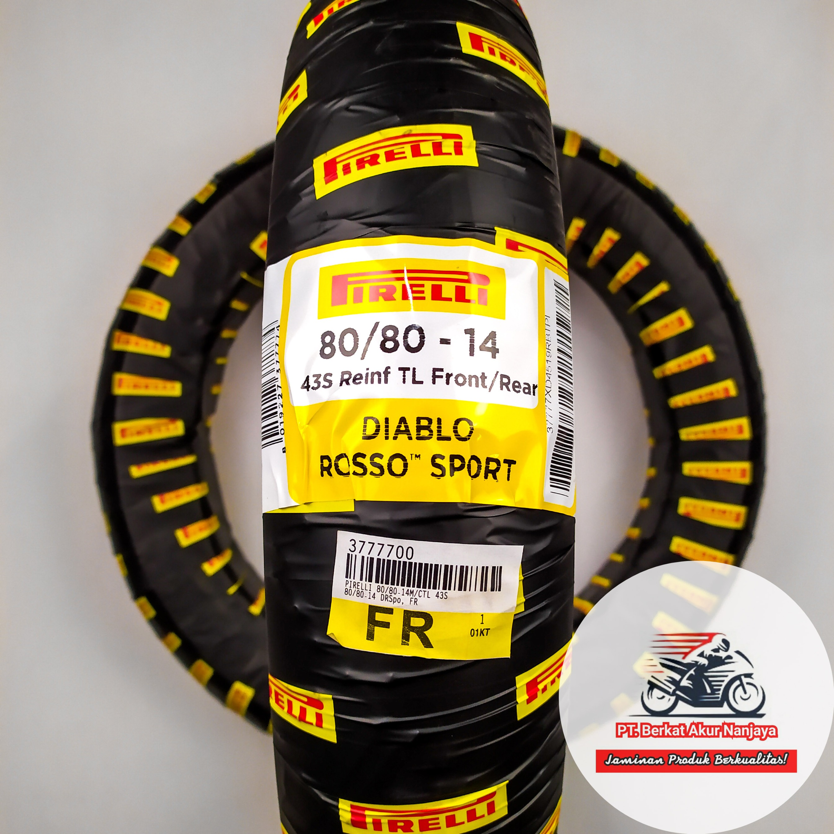 Pirelli Diablo Rosso Sport 80/80-14, 80/90-14, 90/80-14, 90/90-14, 100/80-14 TUBELESS