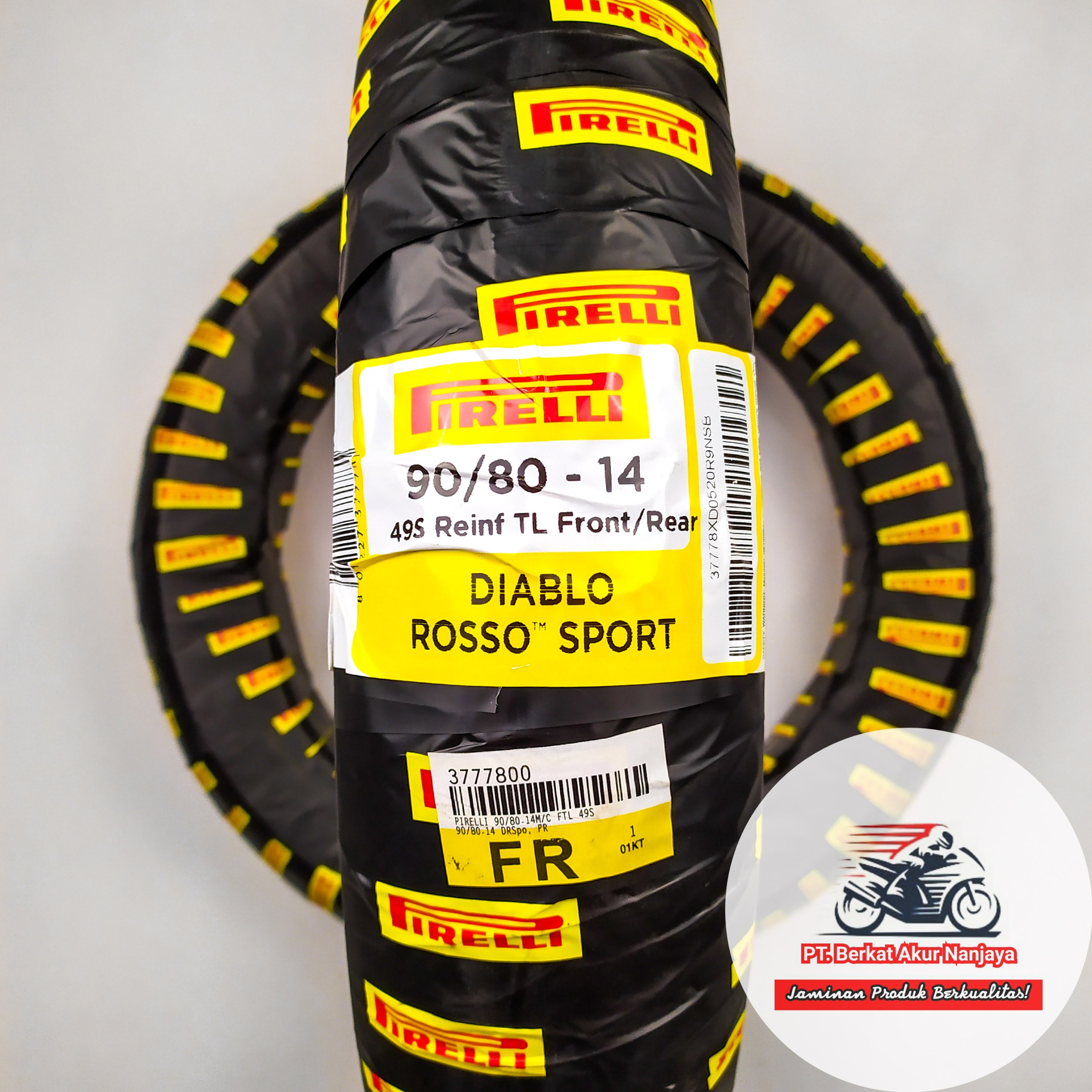 Pirelli Diablo Rosso Sport 80/80-14, 80/90-14, 90/80-14, 90/90-14, 100/80-14 TUBELESS
