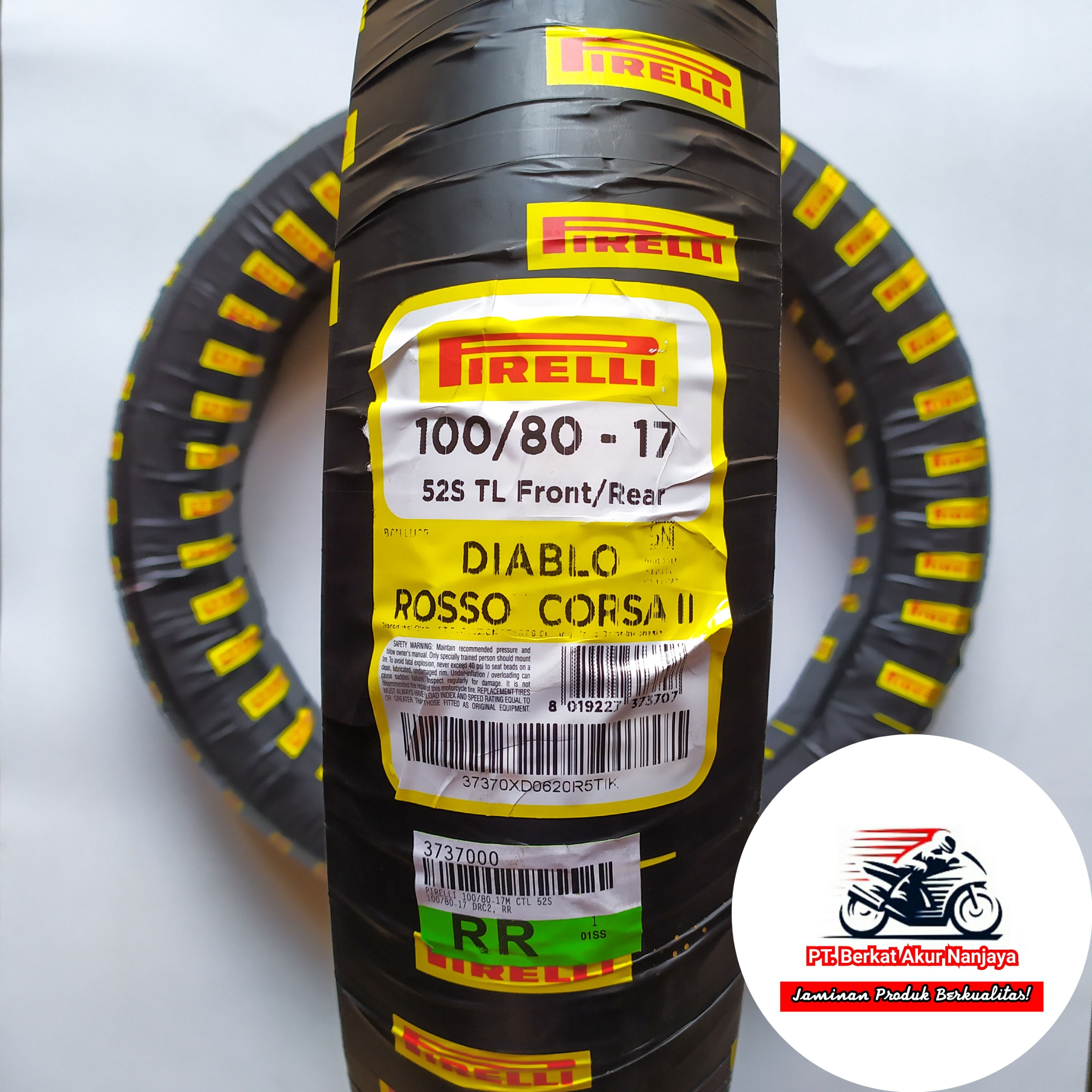 Pirelli Diablo Rosso Corsa II 90/80-17, 100/80-17, 110/70-17 TUBELESS soft compound