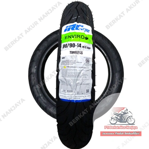 Ban IRC Enviro 80/90 dan 90/90-14 NR91 ban matic TUBELESS Accessories Motor Motorcycle