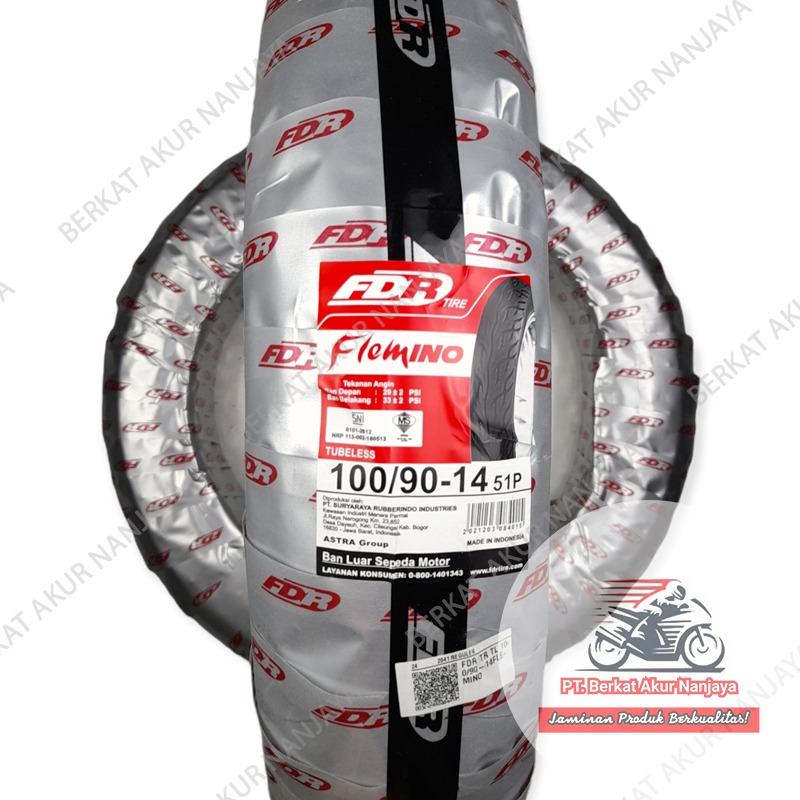 Ban FDR Flemino 80/90-14, 90/90-14, 100/90-14 TUBELESS