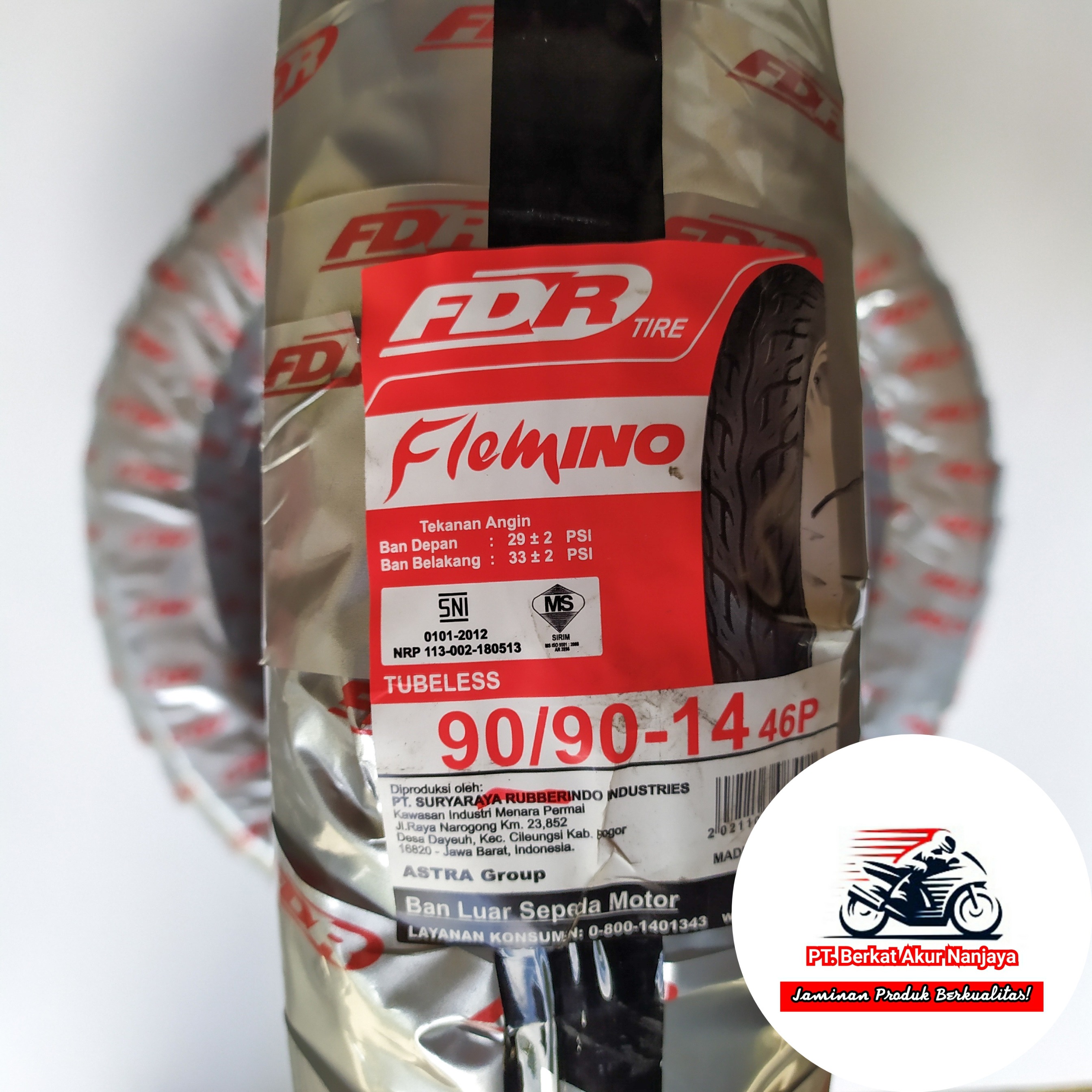 Ban FDR Flemino 80/90-14, 90/90-14, 100/90-14 TUBELESS
