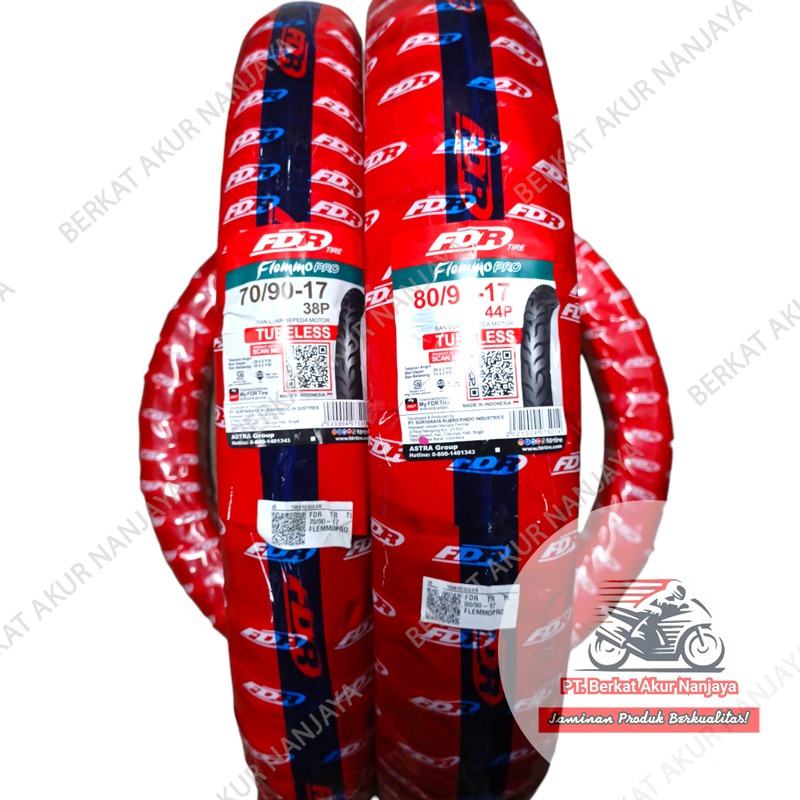 Ban FDR Flemmo Pro 70/90-17 dan 80/90-17 TUBELESS 