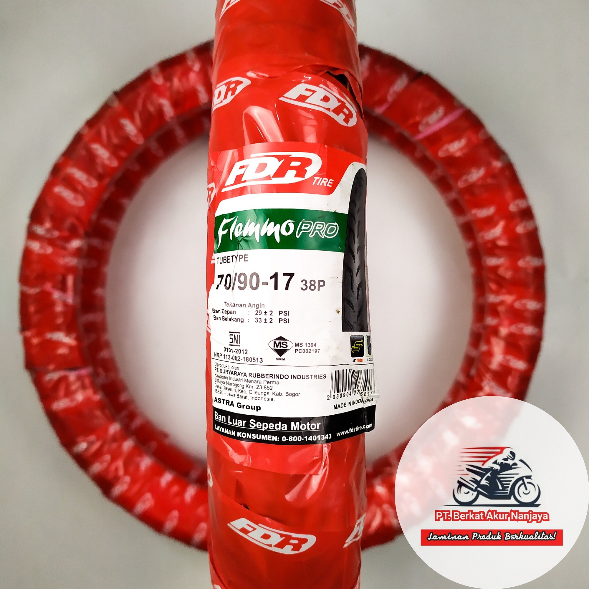 Ban FDR Flemmo Pro 70/90-17 dan 80/90-17 TUBELESS 