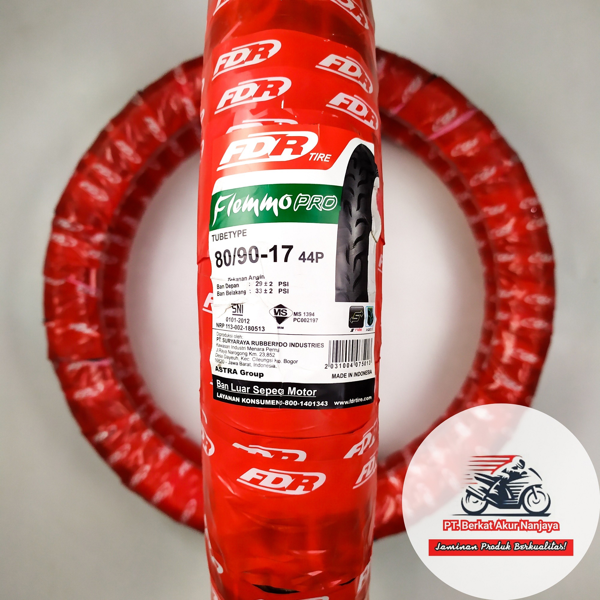 Ban FDR Flemmo Pro 70/90-17 dan 80/90-17 TUBELESS 