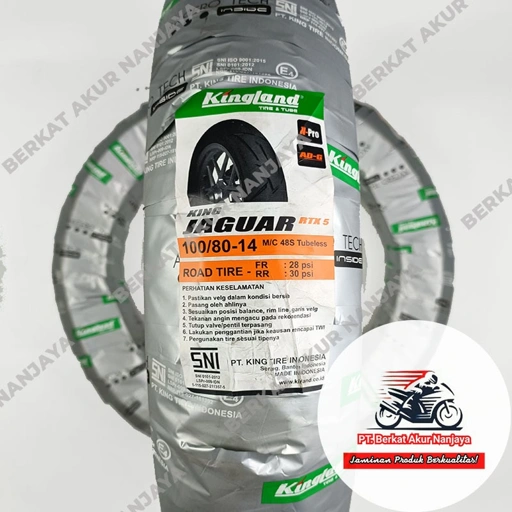 Image of Ban Kingland Jaguar RTX 5 90/80-14 dan 100/80-14 TUBELESS motor matic beat mio vario