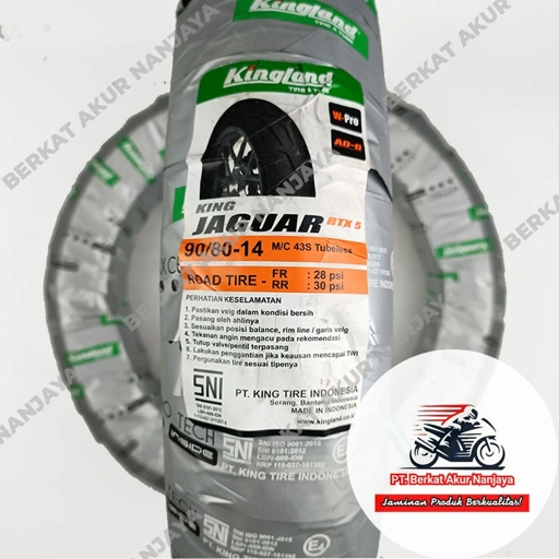 Image of Ban Kingland Jaguar RTX 5 90/80-14 dan 100/80-14 TUBELESS motor matic beat mio vario