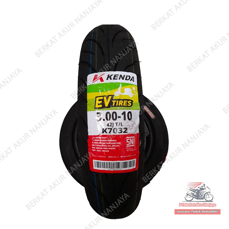 Ban motor / Sepeda Listrik Kenda K7032  300 Ring 10 3.00 Ring 10 Tubeless Outdoor
